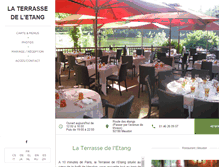 Tablet Screenshot of laterrassedeletang.com
